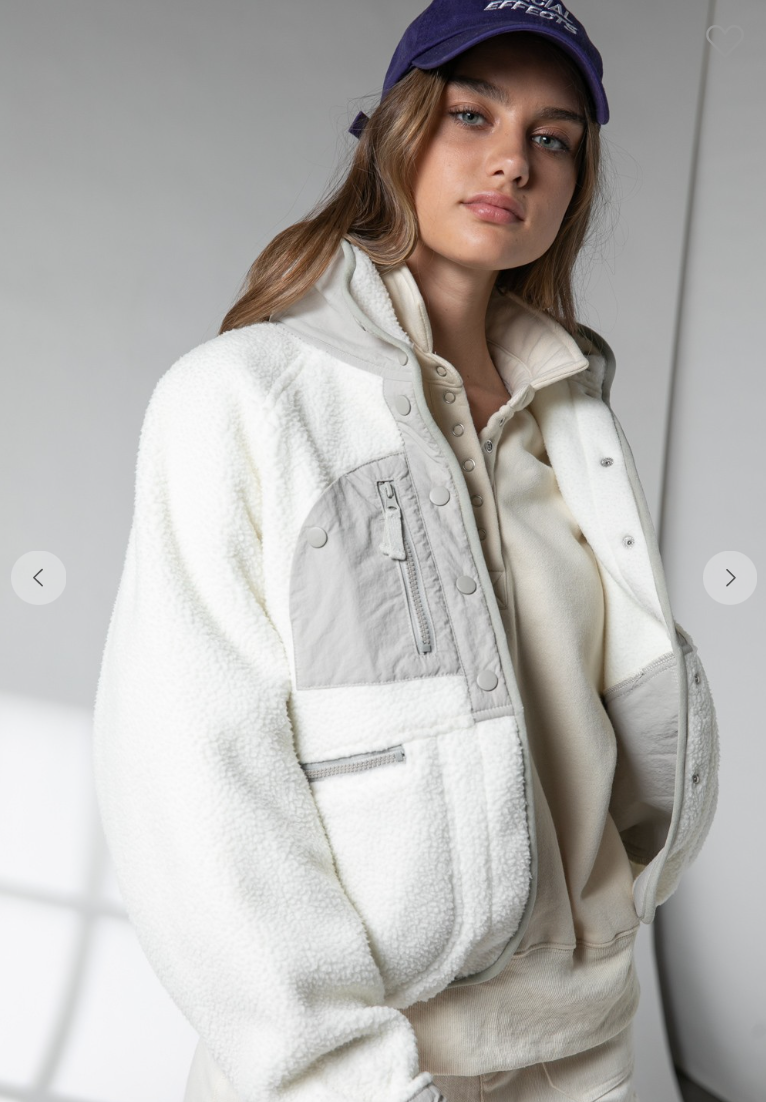 Eva Snap Button Puffer Jacket