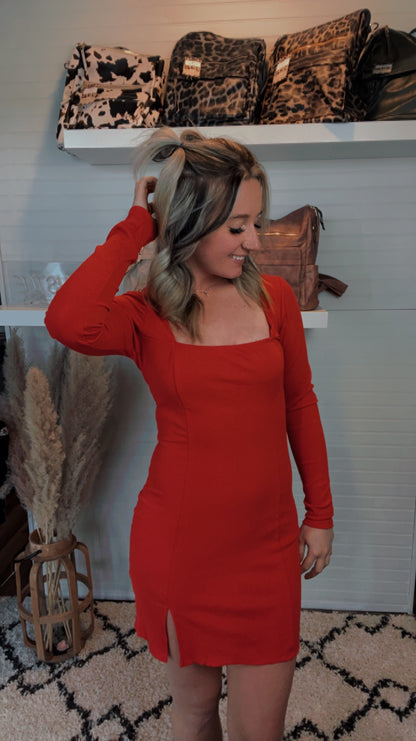 Cupid Square Neck Mini Dress