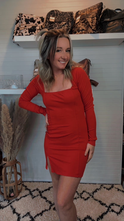 Cupid Square Neck Mini Dress
