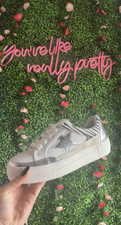 Animal Print Montage Flash Star Sneaker