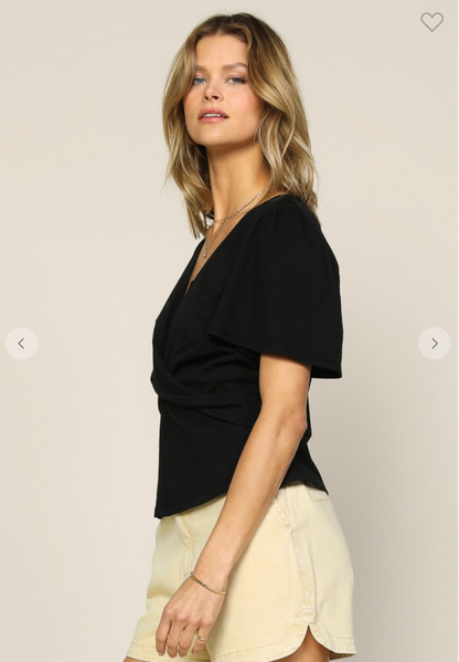 Sky V Wire Front Twist Tee