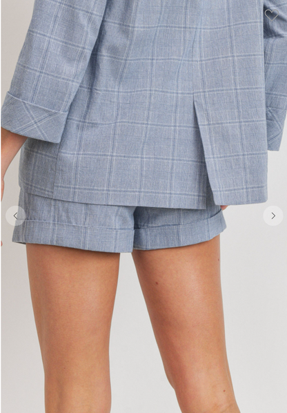 Boss Babe Plaid Printed Blazer